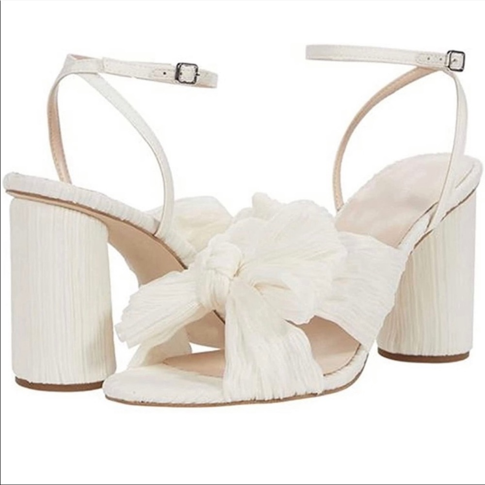 White wedding heels / heeled sandals